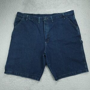 Wrangler Carpenter Shorts Mens 46 Blue Denim Five Star Heritage Cargo Stretch
